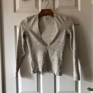 American Apparel super v neck top